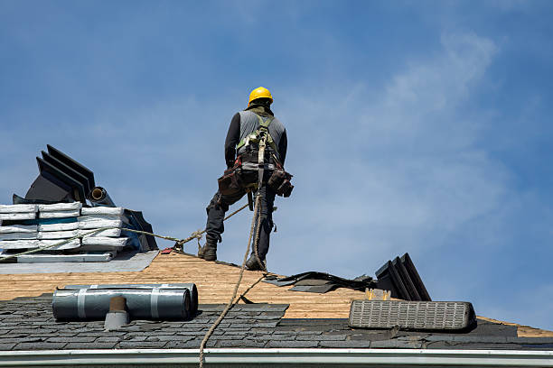 Professional Gutter Installation technician working in Christiana, PA